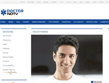 Tablet Screenshot of doctor.ndtv.com