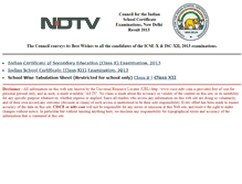 Tablet Screenshot of cisce.ndtv.com